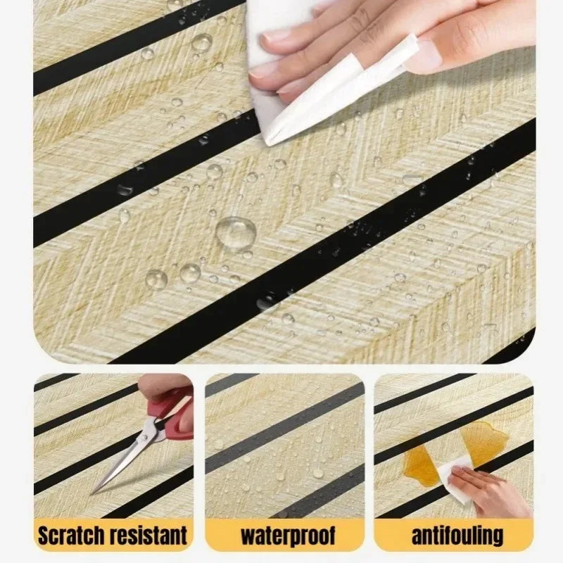 3D Wall Sticker Panel Self-Adhesive Wood Grain Wallpaper Home Decor Peel and Stick Easy To DIY Suitable for Ceiling Living Room