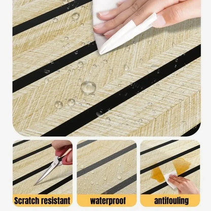 3D Wall Sticker Panel Self-Adhesive Wood Grain Wallpaper Home Decor Peel and Stick Easy To DIY Suitable for Ceiling Living Room