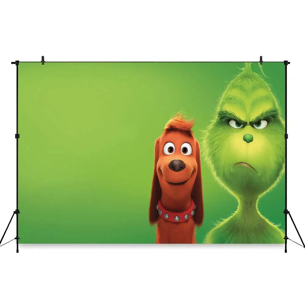 Cartoon G-Grinch Photography Backdrops Photo Wallpaper Background Paper Props For Photo Studio Shoot Product
