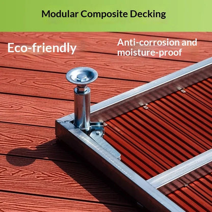 Modern Wood Plastic Composite Waterproof Modular Deck Tiles Outdoor Balcony Villa Courtyard Camping Floor Home Decor Novelty New