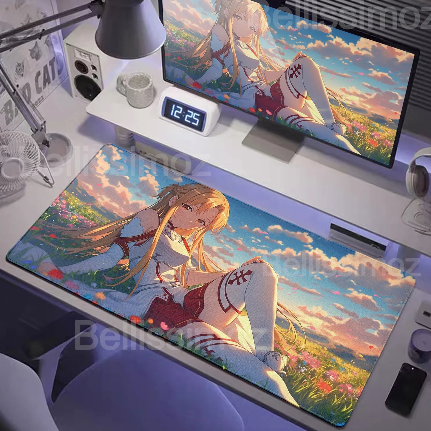 Anime Many Exquisite Wallpaper Sword Art Online SAO Mouse Pad Pretty Asuna Mousepad Non-slip Wear-resistant Game Large Desk Mats