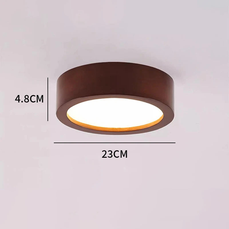 Nordic Living Room Ceiling Lamps Solid Wood Corridor  LED Lamp apanese style  Entrance Balcony Bedroom Headboard Ceiling Lights