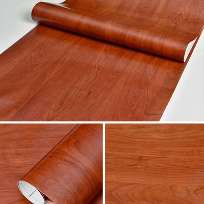 Wood Pattern DIY Self Adhesvie Waterproof Wallpaper Vinyl Wall Stickers Film for Furniture Renovation Stickers Home Stick Decors