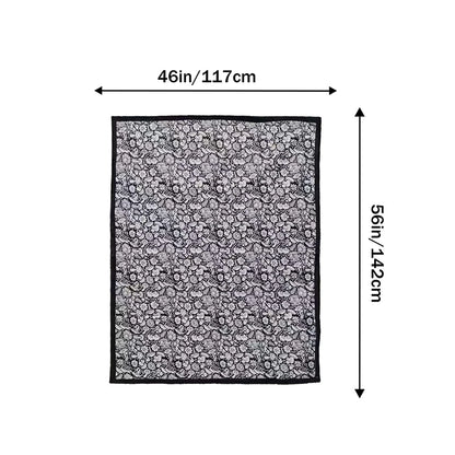 DIY Coloring Washable Fleece Throw Blanket, a Soft and Cozy Art Project Suitable for Both Kids and Adults