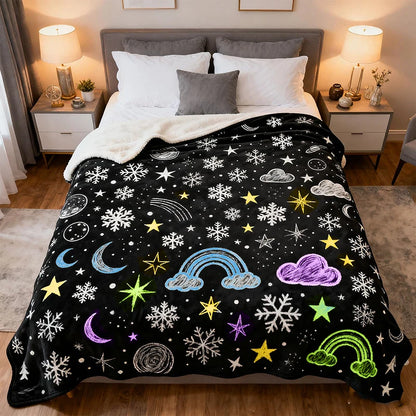DIY Coloring Washable Fleece Throw Blanket, a Soft and Cozy Art Project Suitable for Both Kids and Adults