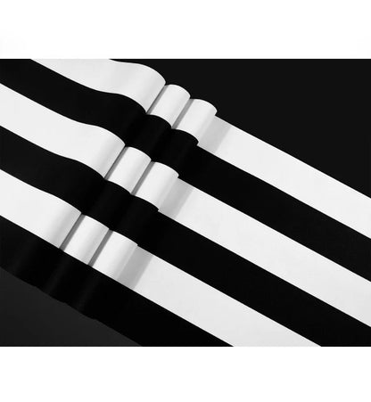 Modern Minimalist Black and White Striped Wallpaper Living Room Bedroom Room Background Wallpaper Non Self-adhesive