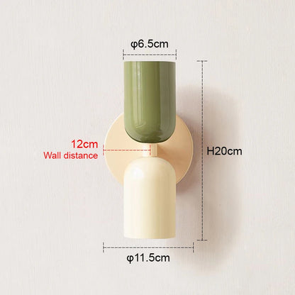 Nordic Living Room Wall Lamp Simple Modern Bedroom Bedside Aisle Children's Room Background Wall Lamp E27 Home Decoration