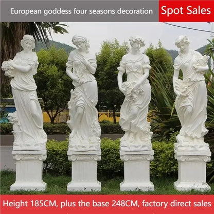 Large fiberglass figure sculpture Four Seasons Goddess Statue Garden Landscape Decoration Floor-standing Decoration