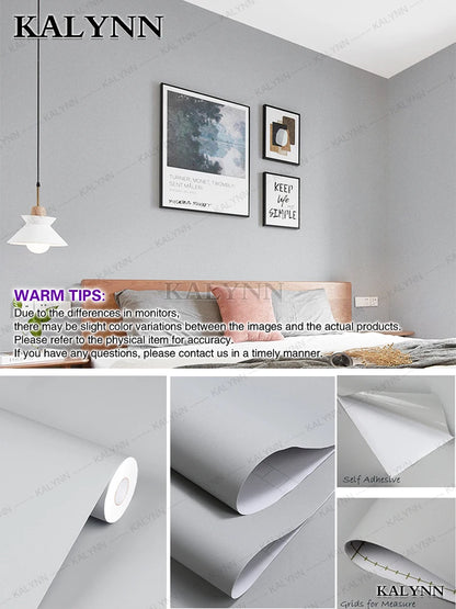 Matte White Peel and Stick Wallpaper, Waterproof, Contact Paper Self-Adhesive, Removable Wall Sticker, for Kitchen Countertop