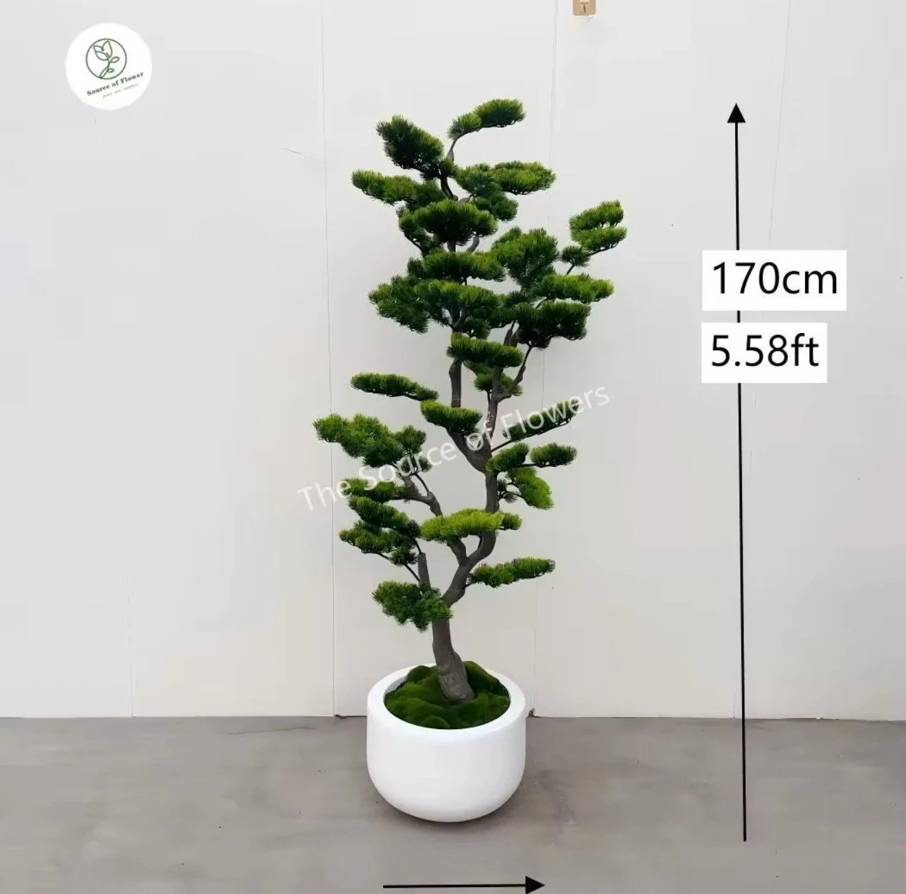 Artificial Cedar Pine Tree Indoor Outdoor Artificial Plant Fake Evergreen Tree for Garden Landscaping Home Decor