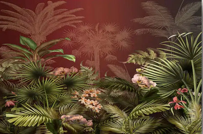 Custom Wallpaper European Style Retro Plants Flowers Forests Hummingbird Mural Bedroom Living Room Background Wall Wallpaper