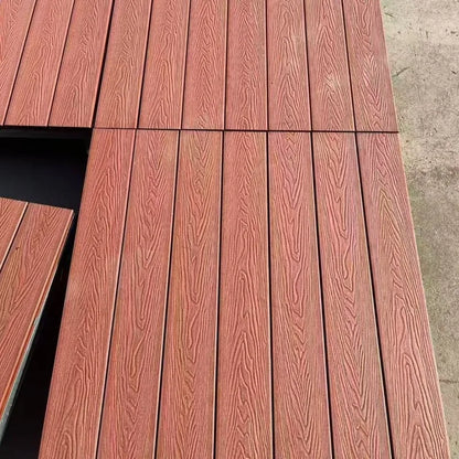 Modern Wood Plastic Composite Waterproof Modular Deck Tiles Outdoor Balcony Villa Courtyard Camping Floor Home Decor Novelty New