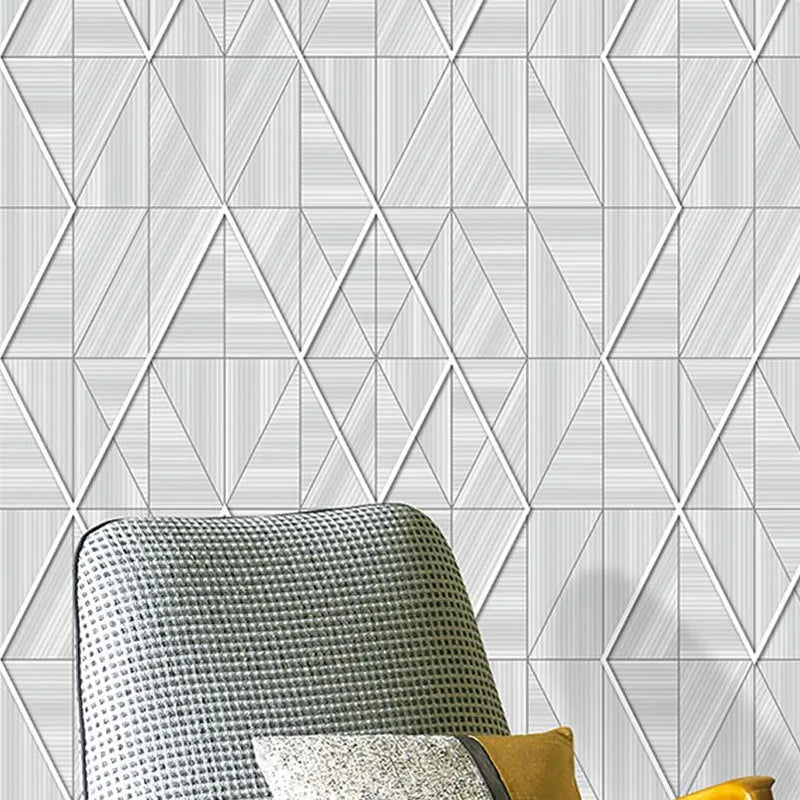 Contemporary Striped Wallpaper Roll, Waterproof Home Decoration for Living Room, Non Self-Adhesive Hotel Wall Commercial Use