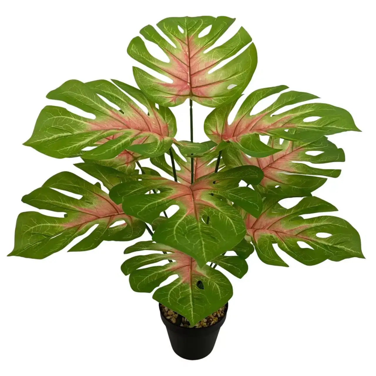 1PC Large Floor-standing Artificial Monstera Deliciosa Plant with Big Leaves Suitable for Indoor/Outdoor Studies Balconies
