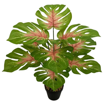 1PC Large Floor-standing Artificial Monstera Deliciosa Plant with Big Leaves Suitable for Indoor/Outdoor Studies Balconies