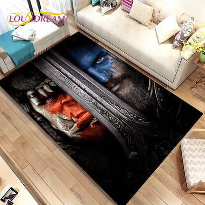 World of Warcraft,WOW ,Game Gamer Area Rug,Carpet Rug for Living Room Bedroom Sofa Doormat Decoration, Kid Non-slip Floor Mat 3D