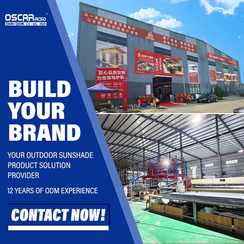 Customized Aluminum Louver Roof for Outdoor Terrace Garden and Pavilion pergola