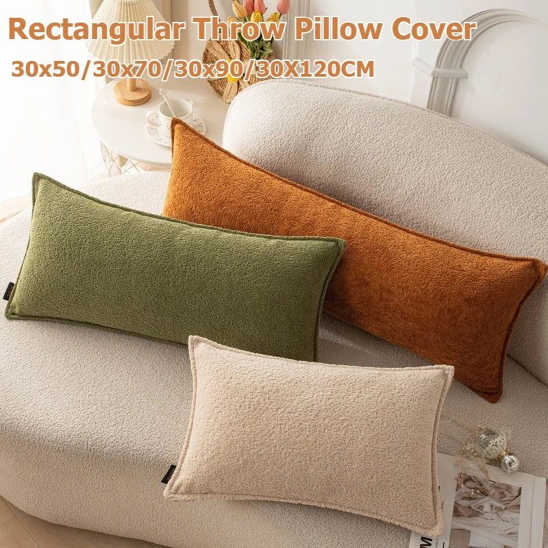 30x50/30X70/30X90CM Rectangular Throw Pillow Cover Simple Soft Waist Cushion Cover Decor Home Decorative Pillowcase