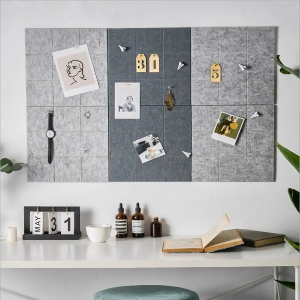 Soundproof panel Photo Background Board Background Wall Painting Works Felt Display Board Pictures Message Felt Pin Board Walls