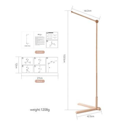 Baby Rattle Toy 0-12 Months Toys Wooden Mobile Bed Bell Floor Stand Bracket Newborn Bed Bell Hanging Holder Bracket Infant Crib