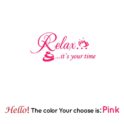 Relax It's Your Time Wall Sticker Decals Home Decor For Hallway Wall Stickers Waterproof Wallpaper