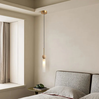 Nordic modern home  living room  LED chandelier  bar counter  bedroom  homestay  balcony  simple yellow cave stone chandelier