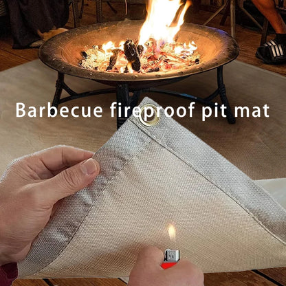 Fire pit mat - Multiple sizes to choose from - Barbecue fireproof blanket - Indoor and outdoor high-temperature flame-retardant