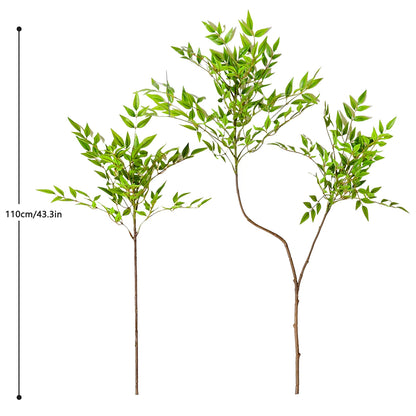77-135cm (53.1in) Artificial Fiddle Leaf Ficus Fig Plant for Outdoor Courtyard Garden Balcony Indoor Home and Office Decoration