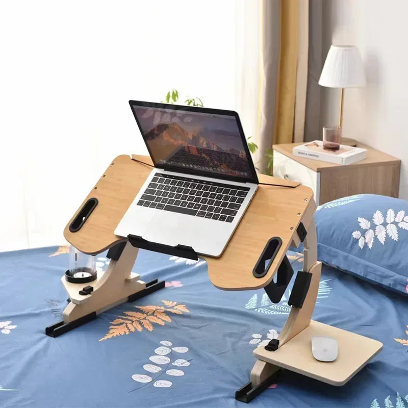 Home Lazy Bed Dining Table Dormitory Study Folding Office Desk Multi Functional Notebook Learning Tool