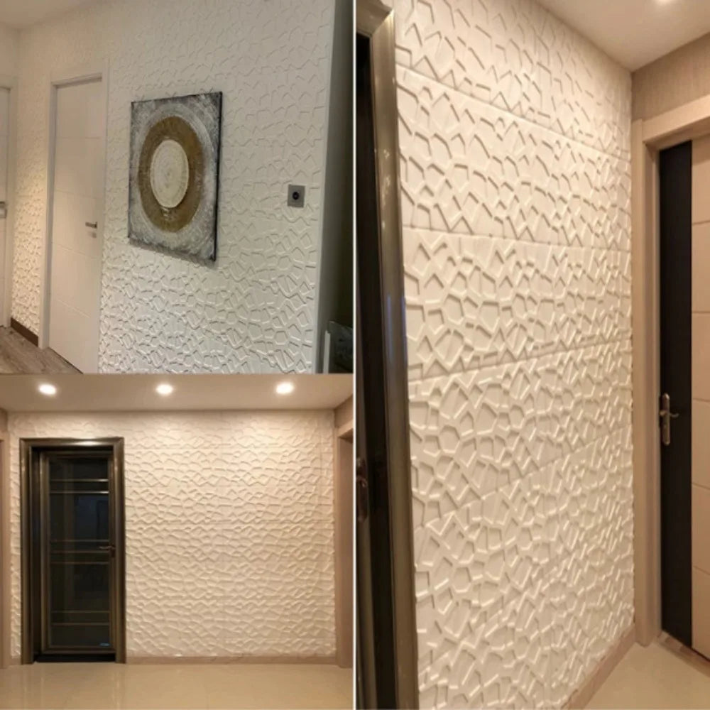 35*35cm 3D Foam Ceiling Waterproof Anti-collision Wall Stickers Peel and Stick Self-adhesive Background Wallpaper Bed Room Decor