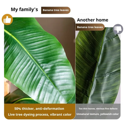Tropical Style Artificial Banana Palm Tree Faux Plastic Plants for Outdoor Housewarming Decor Home Indoor Decoration