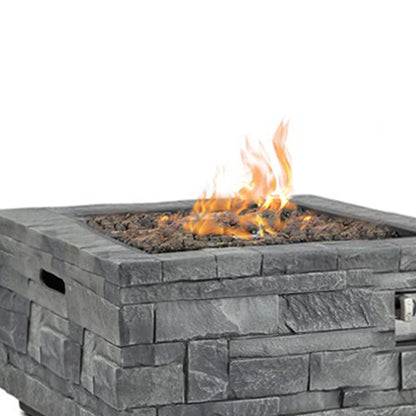 New Arrival  Gas Fire Pit for Outdoor Garden for Camping Patio Backyard Parties Hiking Cooking Stone Look Fireplace