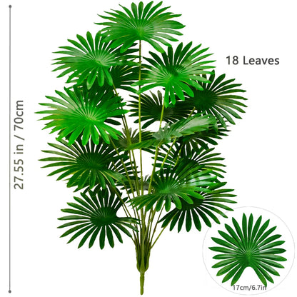 Artificial Palm Tree - Large Fake Tropical Plant Suitable for Indoor Outdoor Decoration Without Pot
