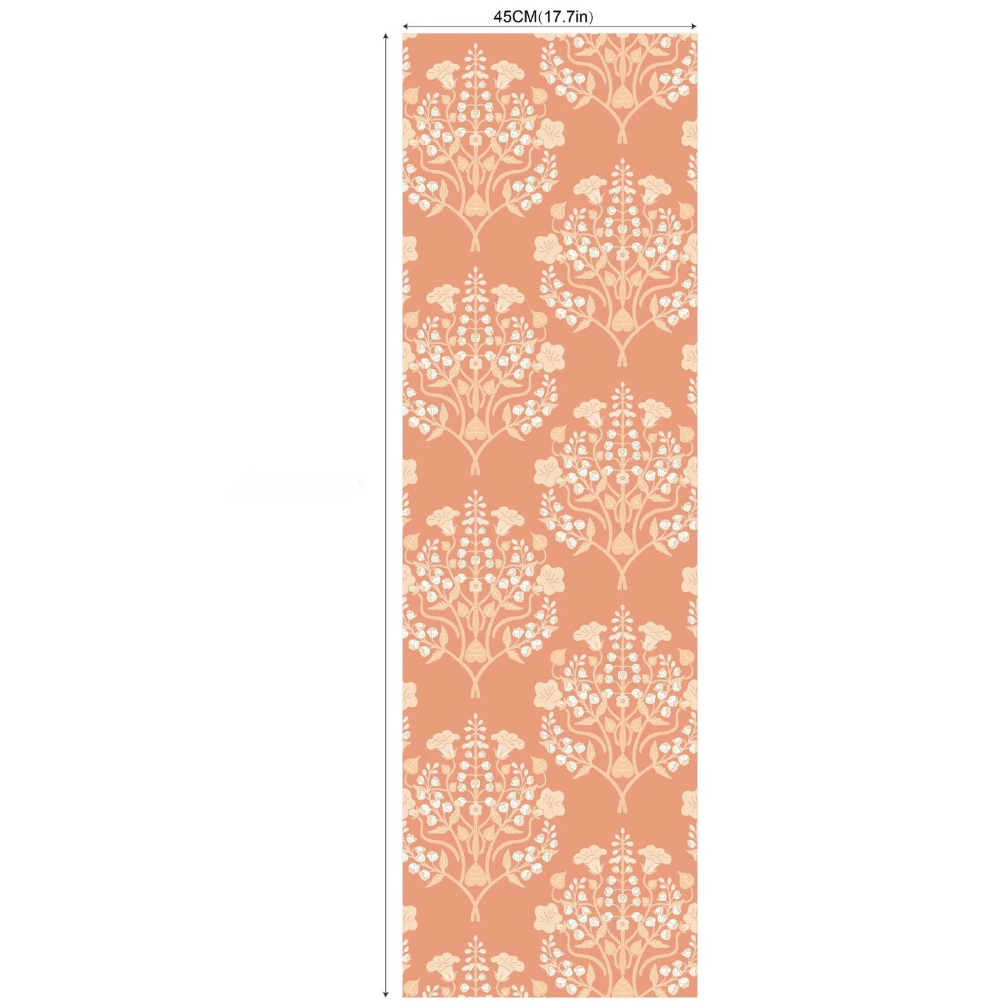 2m/3m Self Adhesive Wallpaper Rural Flowers Retro Plants Background Wall Paper Bedroom Entrance Renovation Wall Sticker