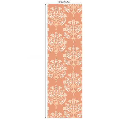 2m/3m Self Adhesive Wallpaper Rural Flowers Retro Plants Background Wall Paper Bedroom Entrance Renovation Wall Sticker