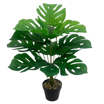 1PC Large Floor-standing Artificial Monstera Deliciosa Plant with Big Leaves Suitable for Indoor/Outdoor Studies Balconies