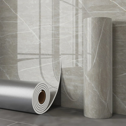 40cm Waterproof Thick Wallpaper, Marble-imitation Tile Self-adhesive Wall Decals, Easy Installation on Bathroom Living Room Wall