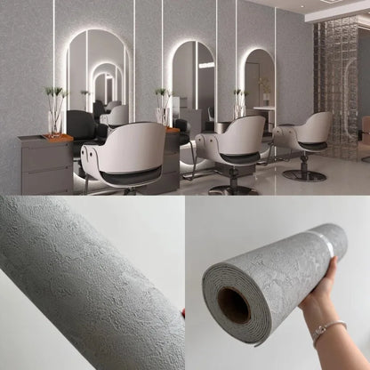 Stone Textured Imitation Roman Travertine Slate Wallpaper Self Adhesive Thickened Stretchable Flexible Wall Sticker Decoration.