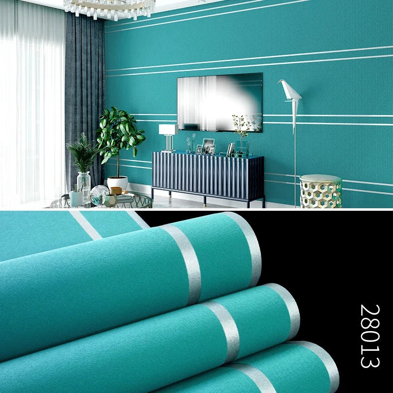 3D Wallpaper Modern Simple Striped Pattern Living Room Tv Background Home Decor Non-woven Fabric Non-Self Adhesive Wallpaper