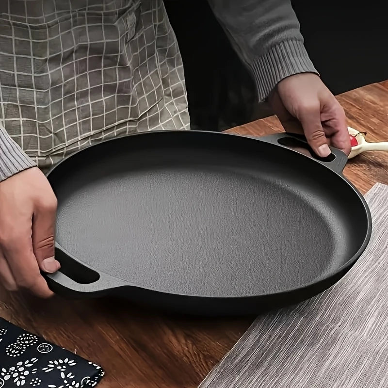 2026 Hot Sale Multifunctional Cast Iron Frying Pan Non-Stick Skillet Round Griddle Kitchen Cookware for Stove & Outdoor Cooking