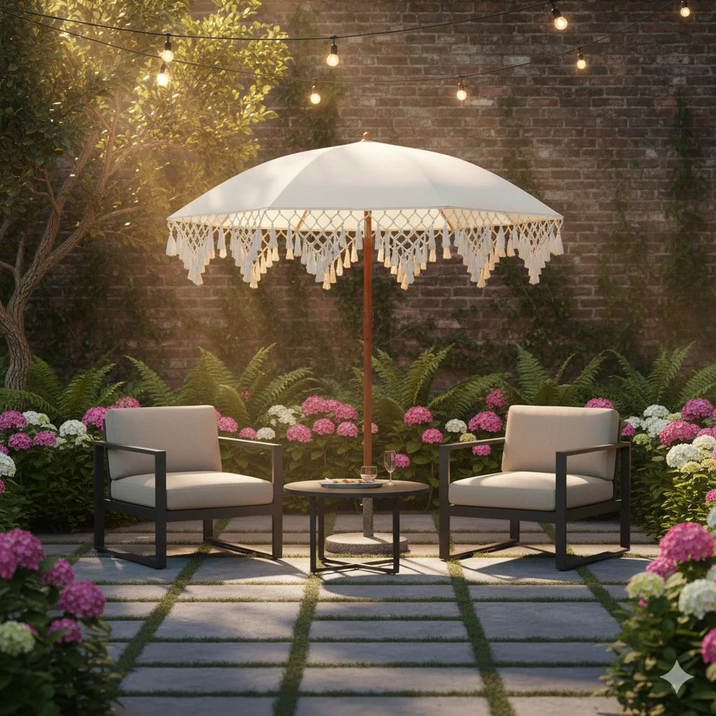 Outdoor Courtyard Sunshade Umbrella with Fashionable  UPF50+ Sun Protection Portable Beach Umbrella Sunshade Umbrella