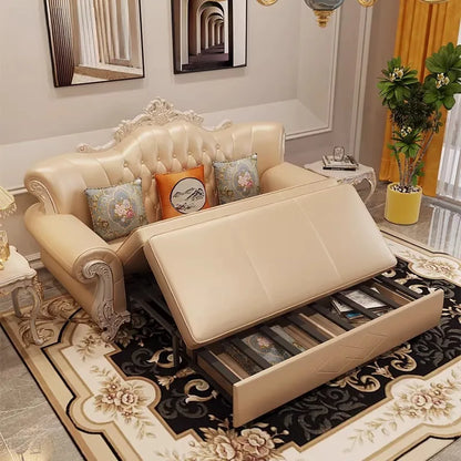 Leather Europe Living Room Sofa Relax Large Sleeper Comfortable Sofa Apartment Romantic Muebles Para Habitacion Home Furniture