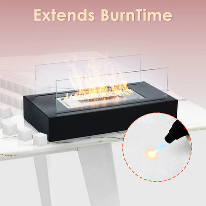 48PCS Ceramic Wool Wick for Tabletop Fire Pit Bioethanol Fireplace Sponge Ceramic Fiber Insulation Cotton Core