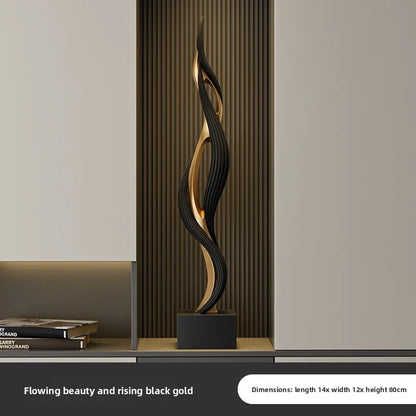 Creative Feng Shui Sculpture Living Room Table Wine Rack Decoration Statue Resin Crafts Housewarming Gift Modern Home Decor