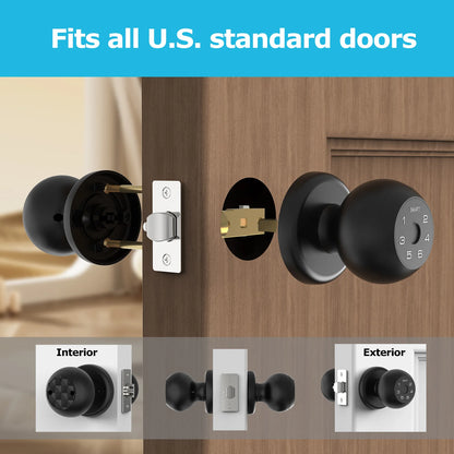 Viladepot Smart Lock Fingerprint Door Lock App Control Passcode Unlock Electronic Touchscreen Keypad Indoor