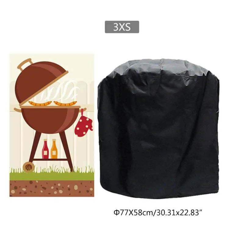 Outdoor tools BBQ Grill Cover Waterproof Heavy Duty Patio Outdoor Oxford Barbecue Smoker Grill Cover Outdoor Barbecue Hood