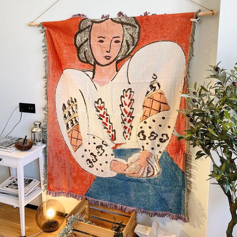 Henri Matisse French Artist Tapestry Blanket Sofa Throw Casual Bed Decor Leisure Rug - Soft Cozy Decorative Home Accessories