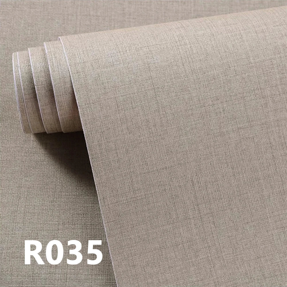Faux Grasscloth Wallpaper Self-Adhesive Linen Texture Stickers For Wall Bedroom Living Room Cabinet Countertop Cover Stickers