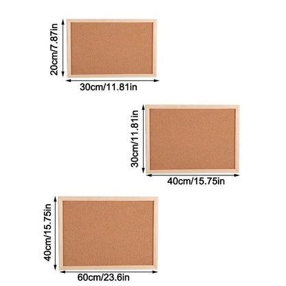 Pictures Wall Plate DIY Cork Display Panel Soft Decorative Cork Board Wood Hanging Photo Background