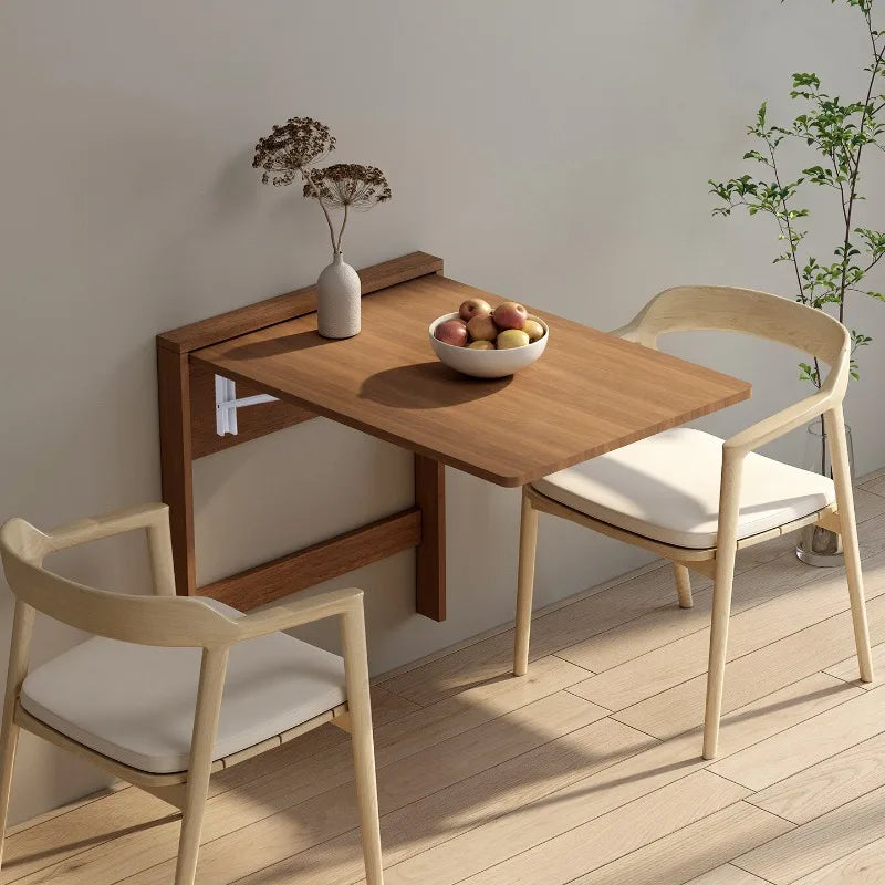 Multifunctional Wall Mounted Folding Dining Table Hidden Desk for Small Space Ultra Thin Storage Unit Study Computer Desk
